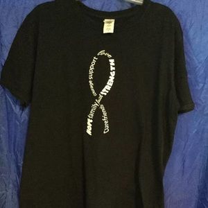 Women’s breast cancer awareness tee shirt size large